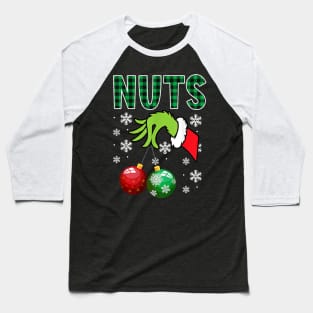 Chest Nuts Christmas Funny Matching Couple Chestnuts Baseball T-Shirt